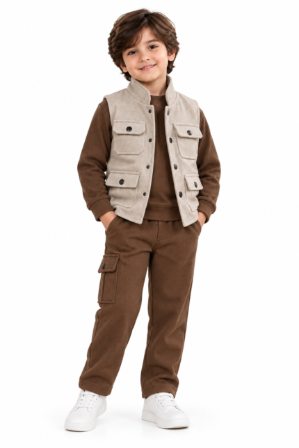 boys premium Jacket Co-ord Set (3-Piece Set)