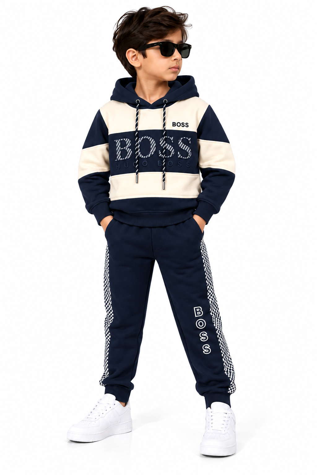 Young Model in BOSS Tracksuit (1)